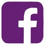 Facebook logo in purple color