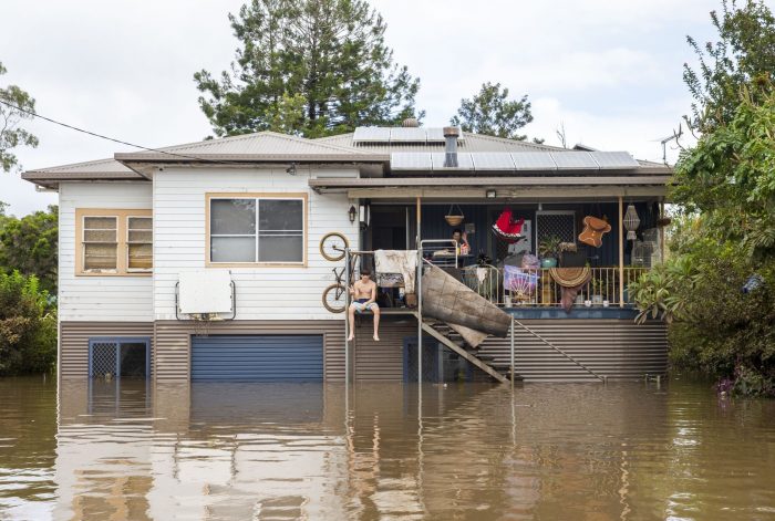a house affected by flood